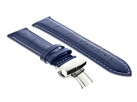 breitling blue leather strap watch|replacement breitling watch straps.